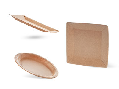 Compostable Kraft Paper Dishes