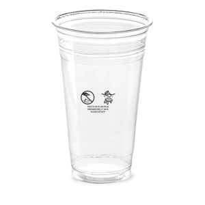 KRISTALL GLASS  500 cc R-PET TRANSPARENT TWO LANGUAGES