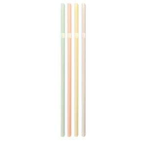 COMPOSTABLE FLEXIBLE STRAW FULL COLOR MULTICOLOR