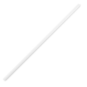 COMPOSTABLE STRAIGHT STRAW FULL COLOR WHITE