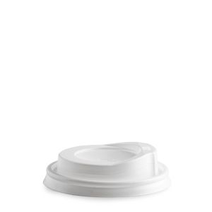 DOME LID WITH SLOT PS WHITE