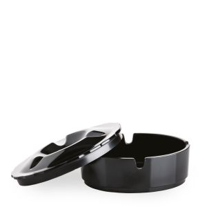 CENERINO ASHTRAY WITH LID FULL COLOR BLACK