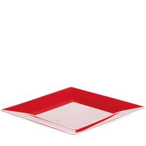 SPIGOLO PLATE PS FULL COLOR RED REUSABLE