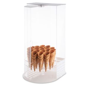 VERTICAL CONE HOLDER PMMA TRANSPARENT