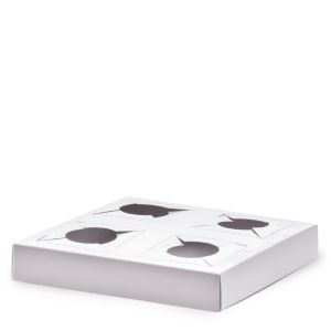 DESSERT HOLDER PAP FULL COLOR WHITE