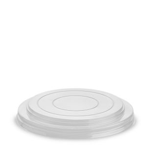 FLAT LID WITHOUT HOLE R-PET TRANSPARENT