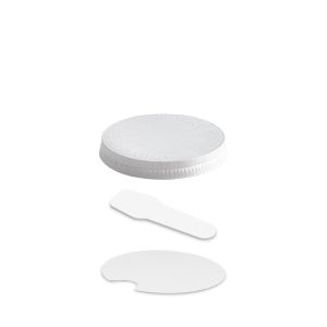 FLAT LID WITH SPOON FOR PAPER CUP 170/190 cc PAP-PE