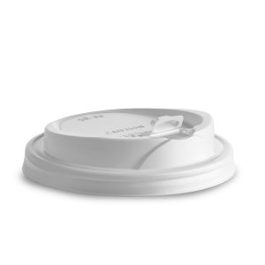 DOME LID WITH SLOT PS FULL COLOR WHITE