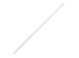 COMPOSTABLE STRAIGHT STRAW FULL COLOR WHITE