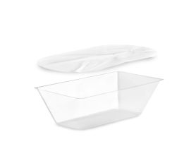LINER FOR TERMOX  1.000 cc R-PET TRANSPARENT WITH COVER PP WHITE