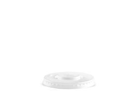 FLAT LID WITH CROSS HOLE PS TRANSPARENT