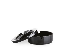 CENERINO ASHTRAY WITH LID FULL COLOR BLACK