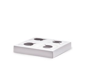 DESSERT HOLDER PAP FULL COLOR WHITE