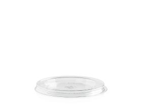 FLAT LID WITH CROSS HOLE R-PET TRANSPARENT