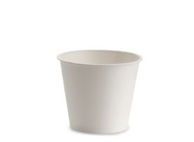 PAPER JAR WITH FLAT EDGE 266 cc PAP-PE MATT WHITE