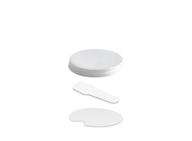 FLAT LID WITH SPOON FOR PAPER CUP 170/190 cc PAP-PE