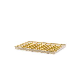 GIOTTO DESSERT TRAY 48 PORTIONS PET-PET FULL COLOR GOLD